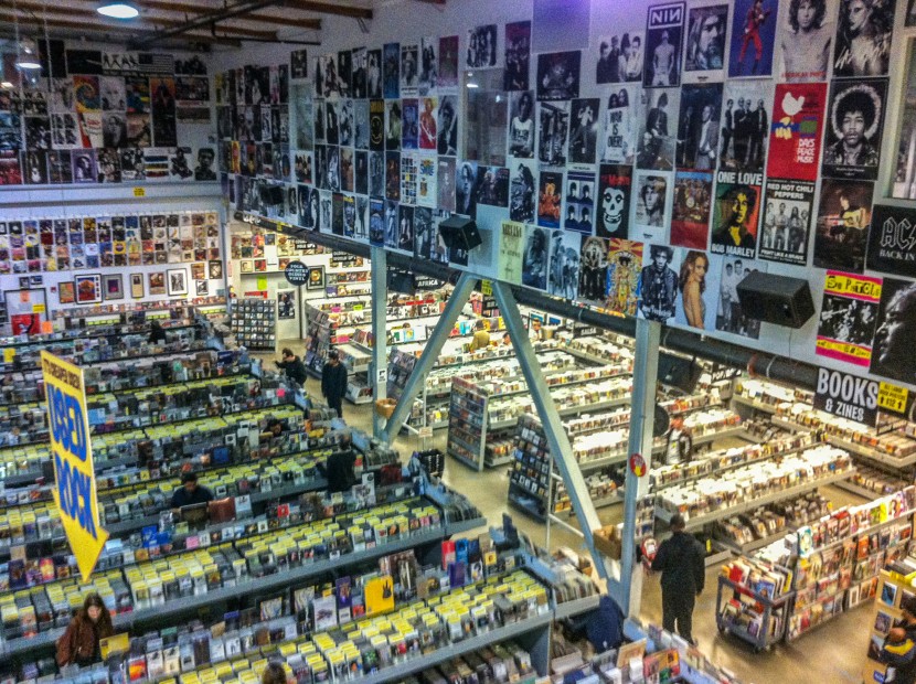 Grand magasin de musique à Hollywood