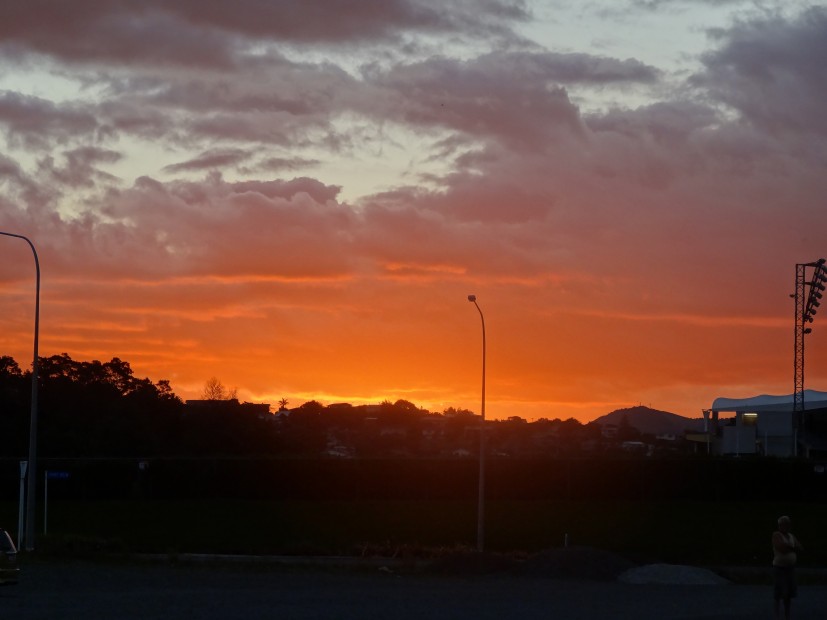 Coucher de soleil sur Whangarei