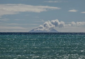 White Island vue de la côte