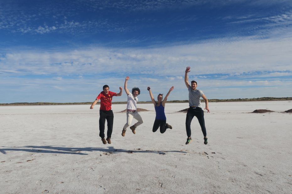 Lac de sel près d'Uluru